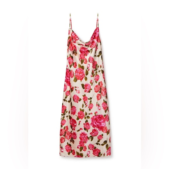 L'AGENCE Dawn & Rosewood Nyla Cowl Neck Midi Slip Dress. Size 0* - Picture 15 of 15